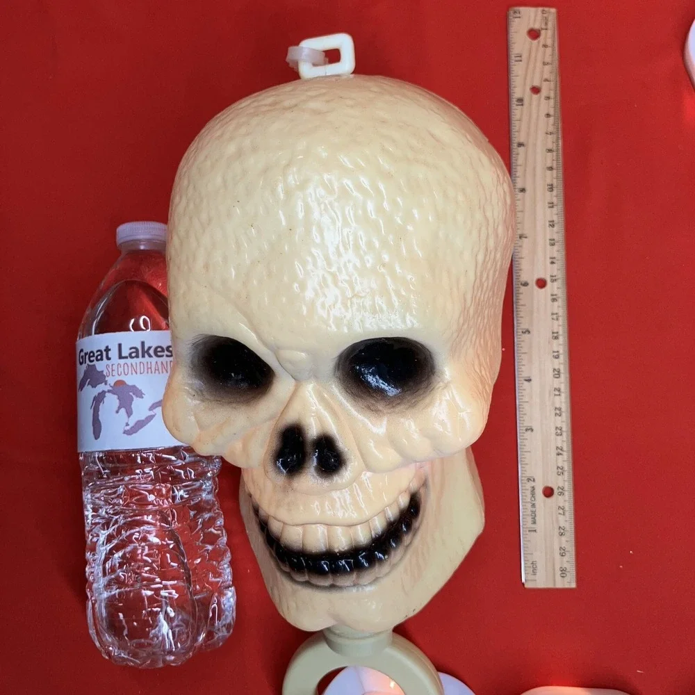 GBE Inc Skull Chain Link String Lights Hanging Halloween Skeleton